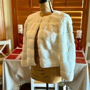 Calvin Klein Cream Teddy Jacket